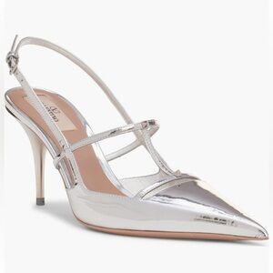 Valentino Garavani Rockstud Wispy Pointed Toe Slingback Pump